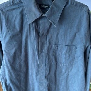 Van Heusen Men's Charcoal Pinstripe Shirt